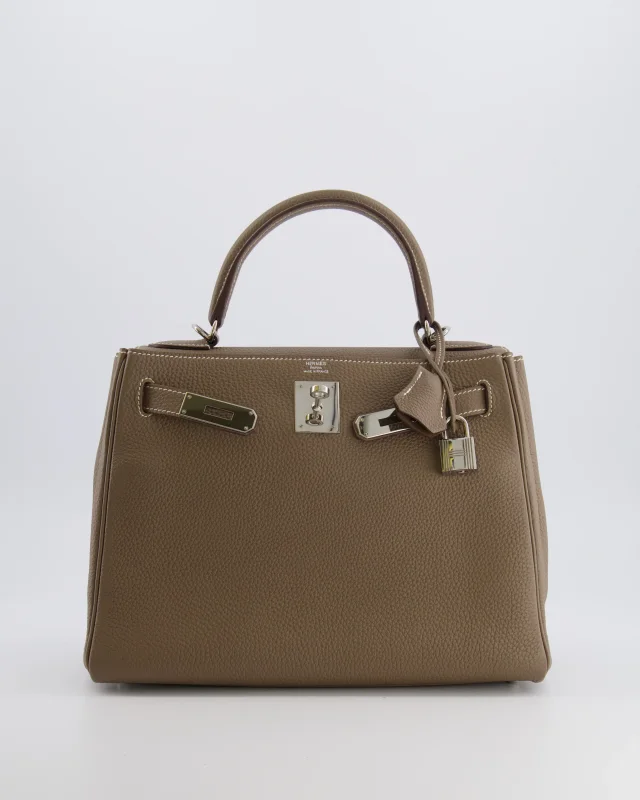 Hermès Kelly 28 Retourne Bag in Taupe Togo leather from Sellier, photo 3 of 23