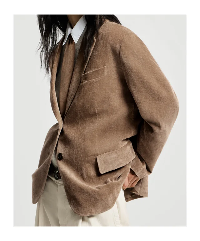 Brunello Cucinelli Fluid corduroy blazer with monili, photo 5 of 6 from SENSER