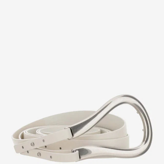 Bottega Veneta French Calf Calfskin Belt — White in White Calfskin from HEWI