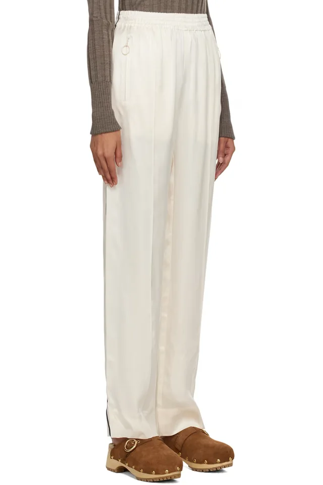 See by Chloé Off-White Pinched Seams Lounge Pants, photo 2 of 4 from SSENSE