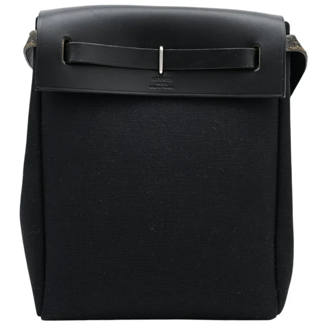 Hermès 2004 production AEL Bag TPM Natural/Black from VINTAGE QOO TOKYO, photo 2 of 19