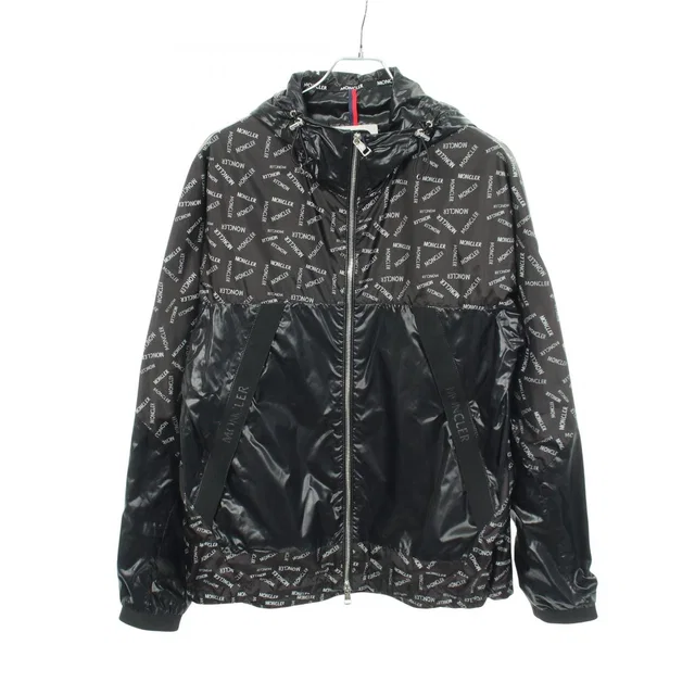 Moncler Nylon Jacket Gidayu Logo Print Hooded in Nylon from The Reluxe