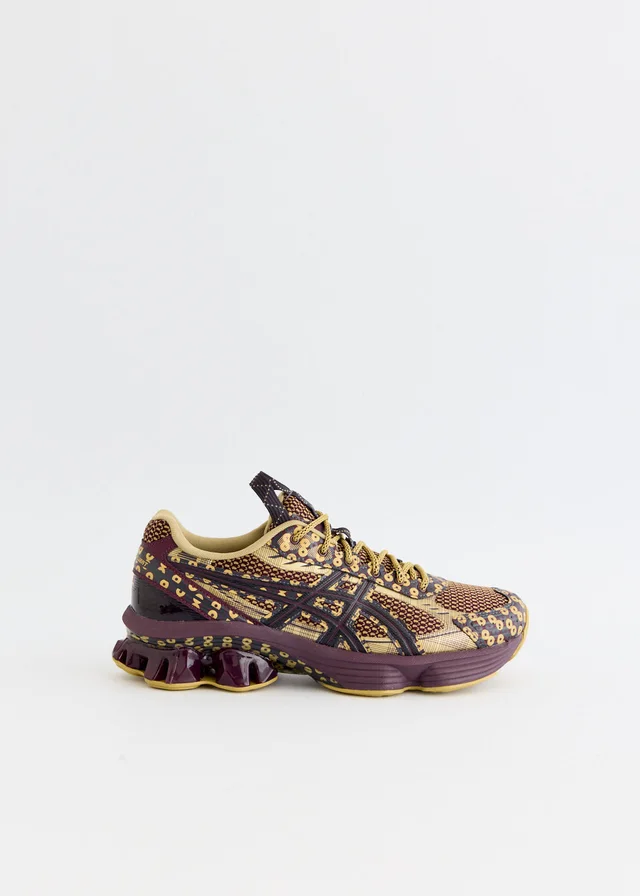Asics US7-S Gel-Kinetic Fluent 'Brown Yellow' Sneakers in Purple from Incu, photo 1 of 1