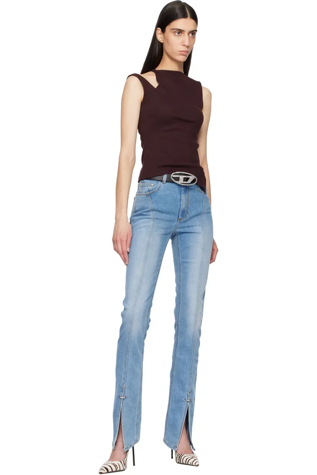 Diesel Black B-1dr Strass Belt, photo 2 of 2 from SSENSE