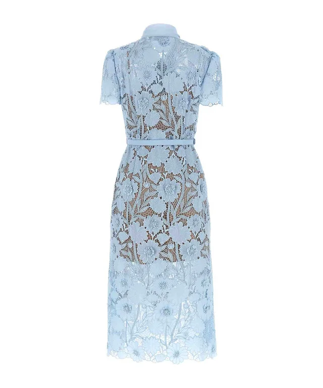 Self-Portrait Lace Tie Neck Midi Dress, photo 2 of 9 from SENSER