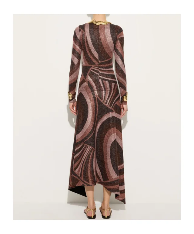 Emilio Pucci Iride Print Lurex Jersey Dress, photo 4 of 5 from SENSER