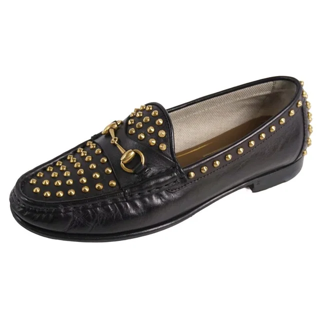 Gucci Loafers Moccasins Horsebit Studs Leather in Leather from The Reluxe
