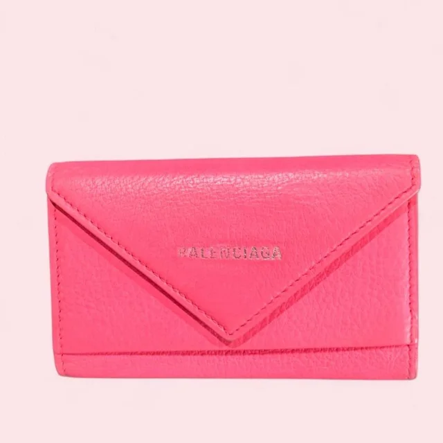 Balenciaga Women's Cardholders - Pink in pink from Depop, photo 1 of 1