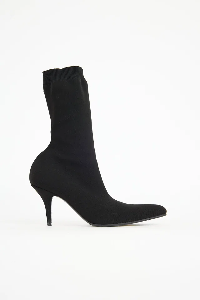 Balenciaga Knife Sock Boot in Leather from VSP Consignment