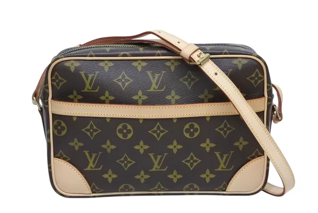 Louis Vuitton Monogram Trocadero 27 Shoulder Bag Vachetta Leather Brown Gold 4 in Brown Leather from The Reluxe