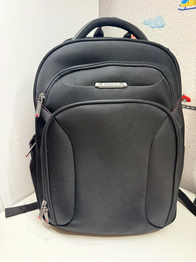 Samsonite Men's Backpack With Front Organizer Pockets in black from Poshmark