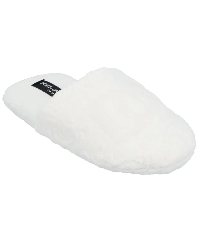 Dolce & Gabbana Jacquard Cotton Terry Slippers, image 1 of 1 from Rue La La