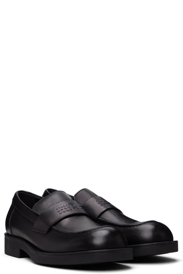 MM6 Maison Margiela Black City Biker Loafers, photo 4 of 4 from SSENSE