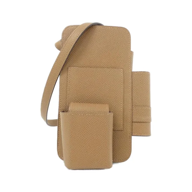 HERMES Way 083029CC Phone Case in ALEZAN / PALLADIUM (GOLD) / Palladium (Gold) hardware EPSON from KOMEHYO