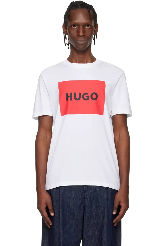 White Regular-Fit Logo-Print T-shirt, image 1 of 1 from SSENSE