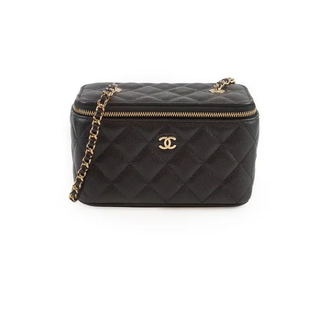 Small Chanel Vanity Caviar Black 2025 from The Purse Affair