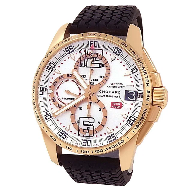 Chopard Mille Miglia Chronograph Automatic Chronometer Mens Watch 161268-5003 in pink|silver|gray|gold|red|black from Jomashop.com