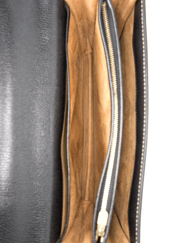 Delvaux Leather Top Handle Bag Vintage in black Leather from The RealReal, photo 6 of 6