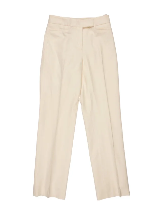 Loro Piana Wool Straight Leg Pants in Wool from The RealReal