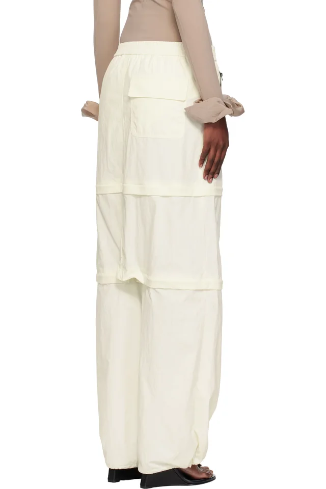 Pushbutton Off-White Three Way Detachable Trousers, photo 3 of 4 from SSENSE