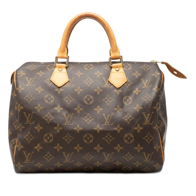 Brown Louis Vuitton Monogram Speedy 30 Boston Bag in Brown Coated canvas from Designer Revival, photo 1 of 1
