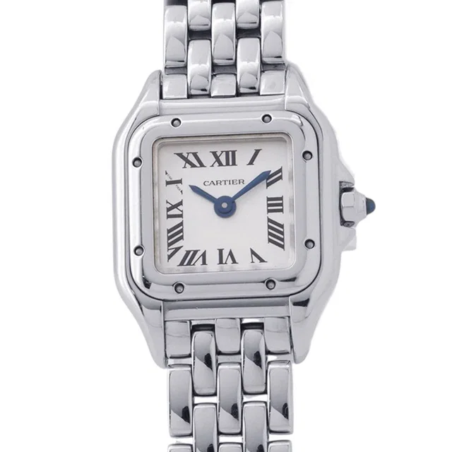 Panthere de Cartier Mini Watch Silver Dial in Silver from The Reluxe