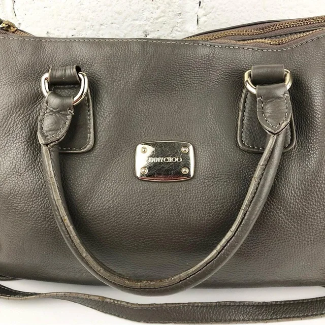 Jimmy Choo Women's Bag - Grey in gray from Depop, photo 4 of 9