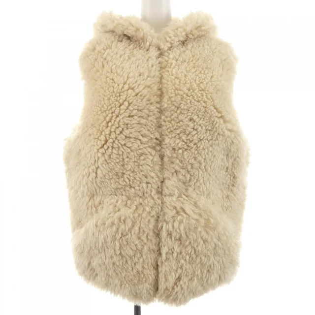 Celine Vest Beige in Beige from The Reluxe