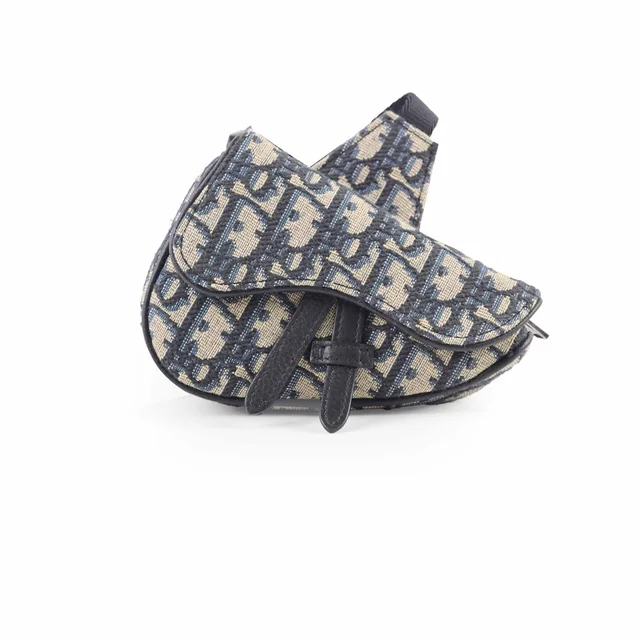 Dior Men's Micro Saddle Crossbody in Canvas from The Purse Affair