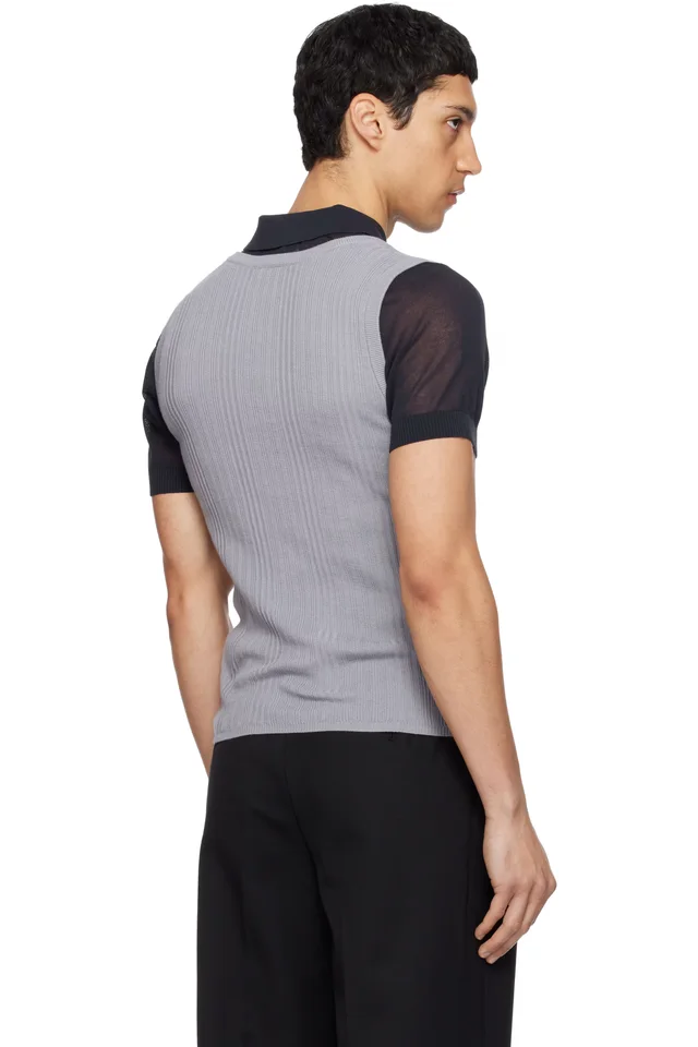 CARRER Gray Tone Tank Top, photo 3 of 4 from SSENSE