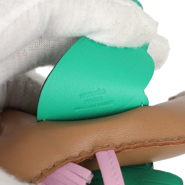 Hermès Pegase Rodeo Bag Charm MM Chai, Mauve Sylvestre and Menthe Milo Lambskin in Lambskin from Madison Avenue Couture, photo 2 of 2