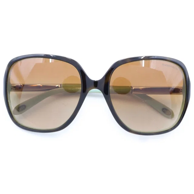 Tiffany & Co. Sunglasses Oval Studs Blue Brown Eyewear in Brown from The Reluxe