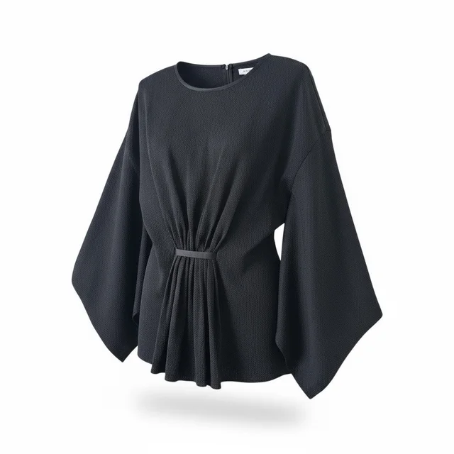 Givenchy Paris Riccardo Tisci '14 Texture Silk Kimono Sleeve Blouse Fr 38 Black in black Silk from Poshmark