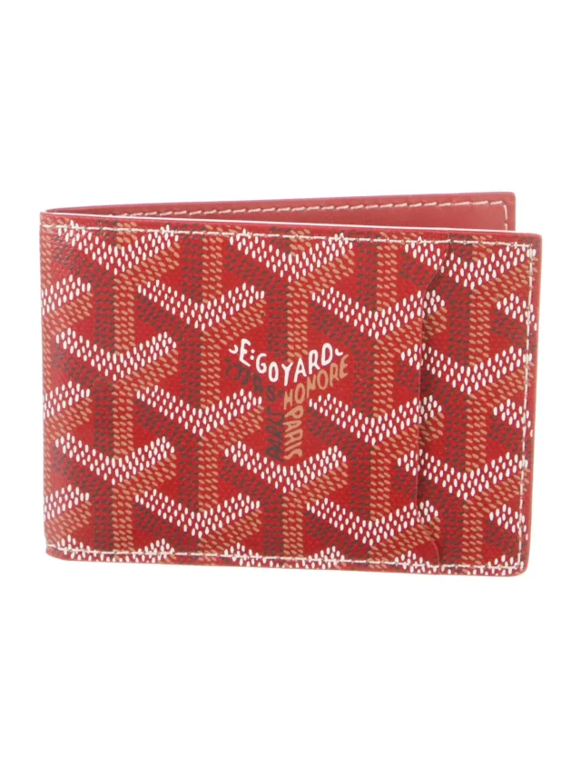 Goyard 2020 Saint Thomas Bill Fold Wallet in red Calfskin from The RealReal