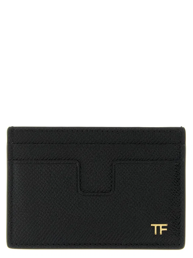 Tom Ford Textured Leather Card Case — Black Cases in Black Leather from HEWI
