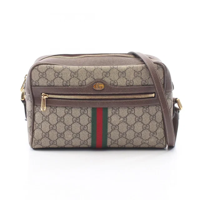 Gucci Shoulder Bag Ophidia GG Supreme Sherry Line Small Leather in Leather from The Reluxe