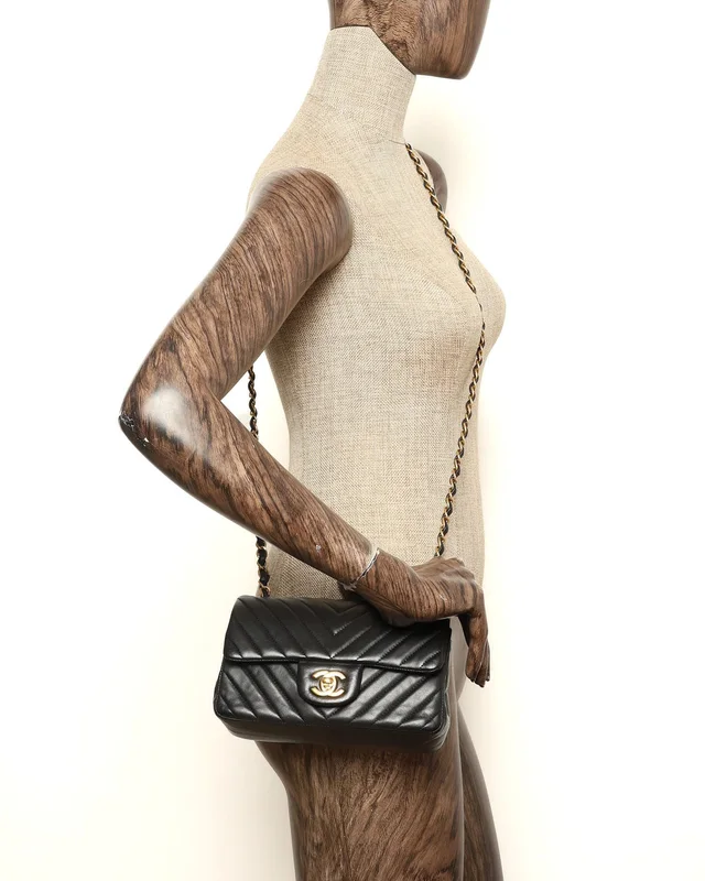 Chanel Classic Chevron Mini Single Flap Bag in Leather from A Retro Tale, photo 12 of 12