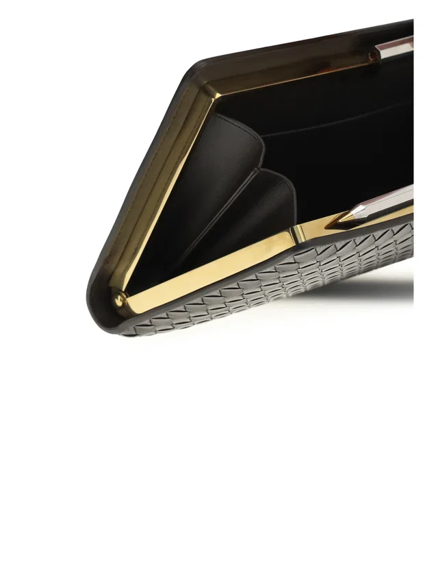 Bottega Veneta Wallet — Espresso Lambskin Leather & Purses in Lambskin from HEWI