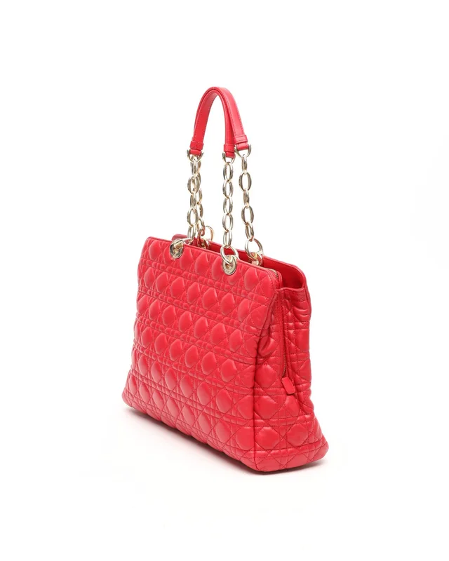 Dior Cannage Soft Shopping Tote Bag in Leather from A Retro Tale, photo 3 of 9