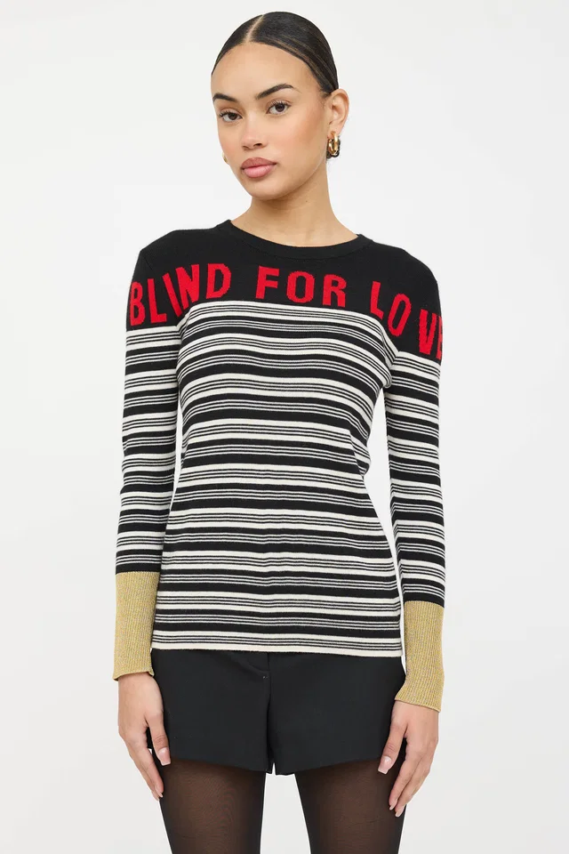 Gucci Cashmere Blind For Love Sweater in Cashmere from VSP Consignment