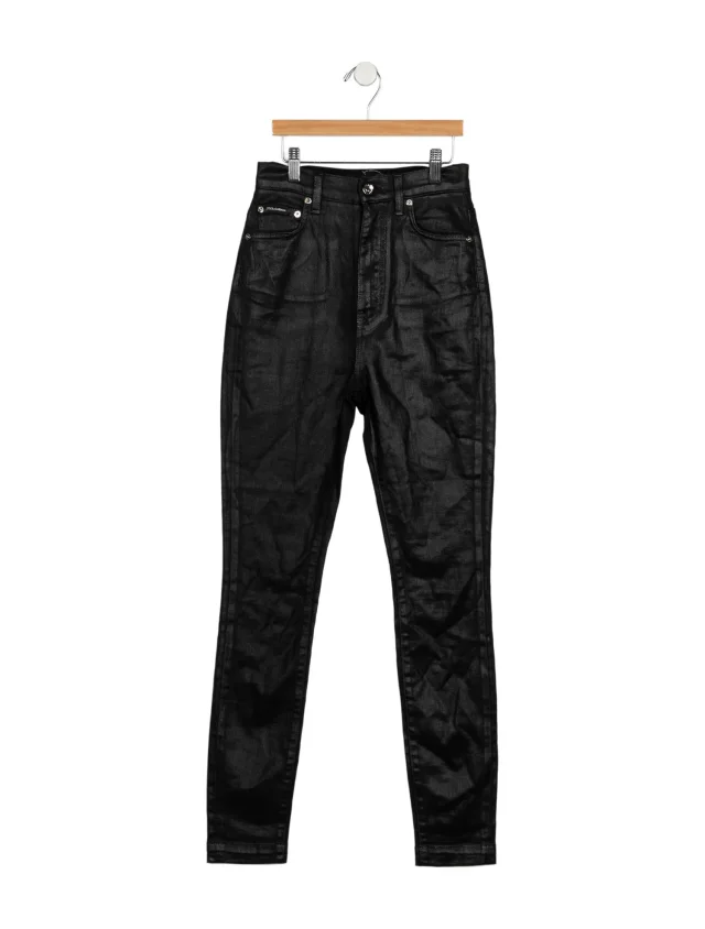 Dolce & Gabbana High-Rise Skinny Leg Jeans w/ Tags in black from The RealReal