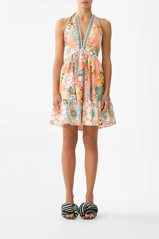 Camilla eBoutique RUFFLE HEM HALTER SHORT DRESS MEET ME IN MALLORCA from CAMILLA, photo 1 of 1