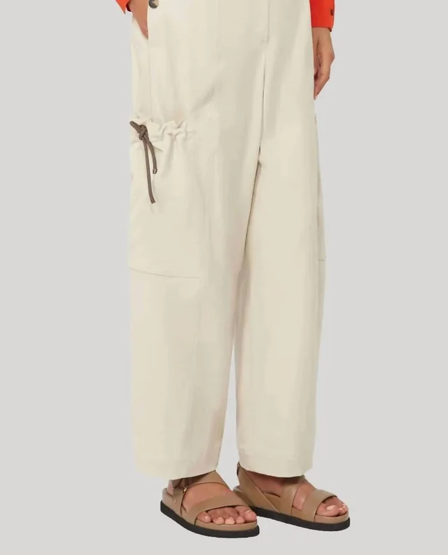 New Maxmara Stretch Cotton Cargo Trousers In Beige in neutral|brown from Poshmark