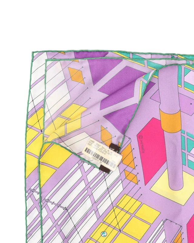 Hermès Carré 140 Pantin City Silk Scarf in Silk from A Retro Tale, photo 3 of 3