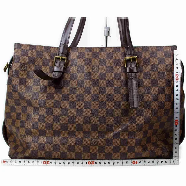 Louis Vuitton Damier Ebene Chelsea Zip Tote in Brown Leather from Bagriculture