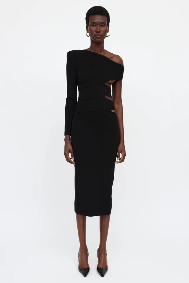 Balmain Cutout Asymmetric Dress from VSP Consignment