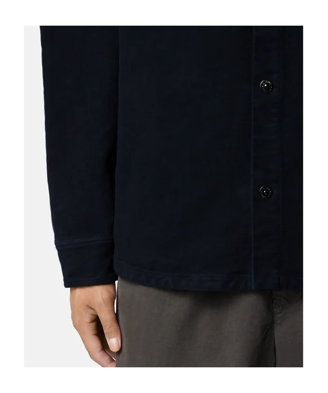 Stone Island logo-patch button-up shirt, photo 4 of 4 from SENSER