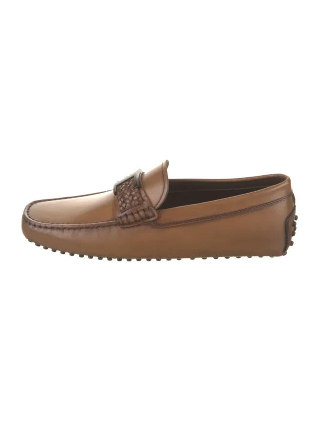 Tod's Leather Drivers w/ Tags in brown|red Leather from The RealReal