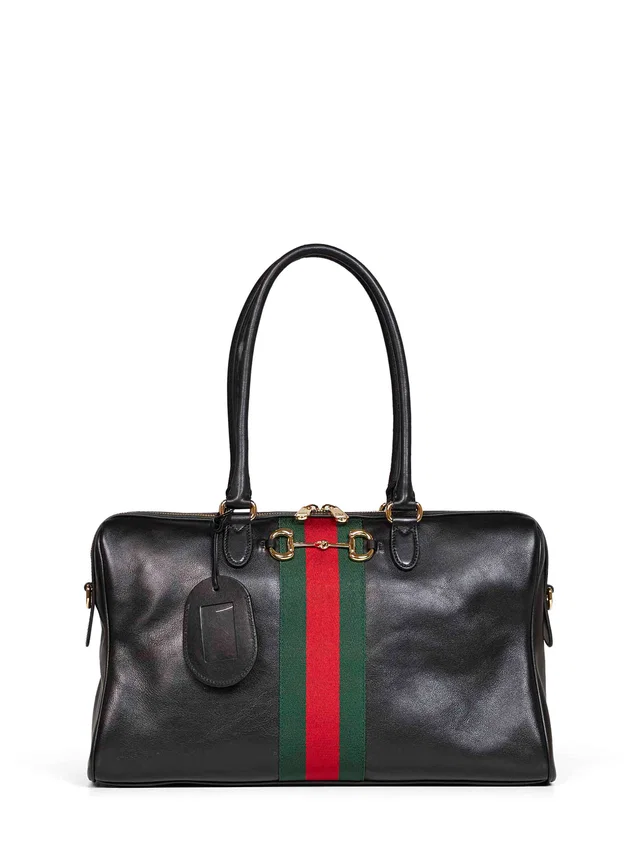Gucci Borsetto Shoulder Bag — Black Calfskin in Black Calfskin from HEWI