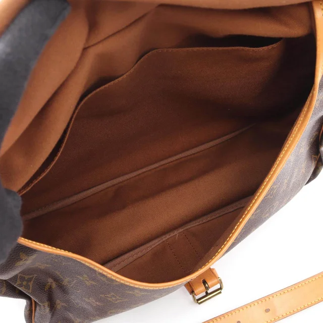 Louis Vuitton Saumur Monogram Shoulder Bag in Brown Canvas from LuxUness, photo 4 of 10